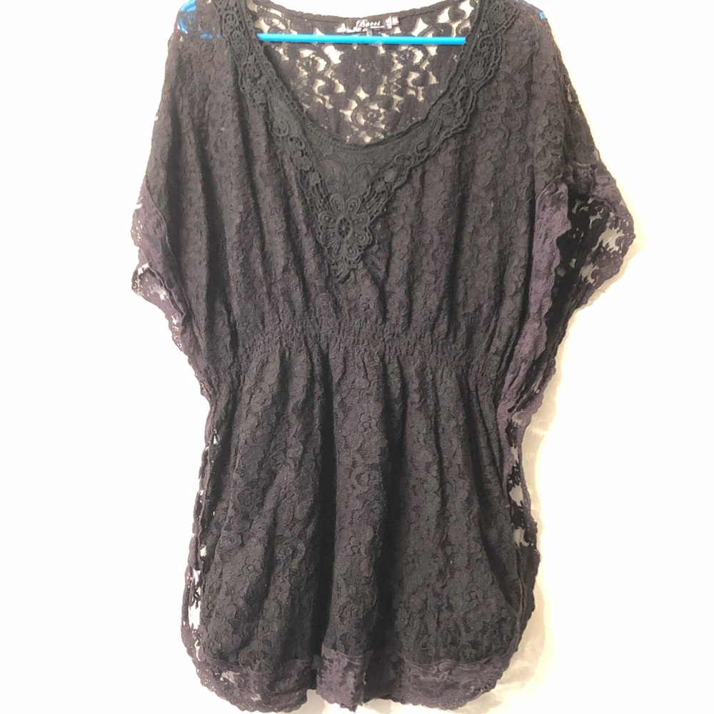 Black lace top